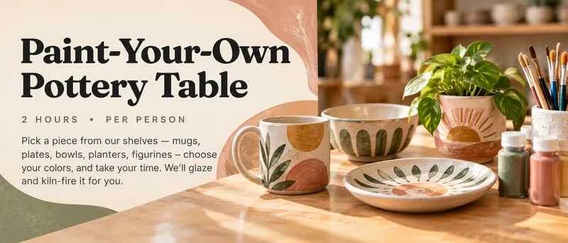 Paint-Your-Own Pottery Table