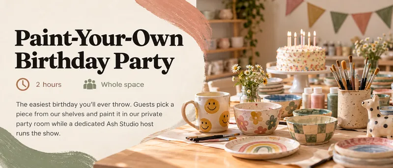 Paint-Your-Own Birthday Party