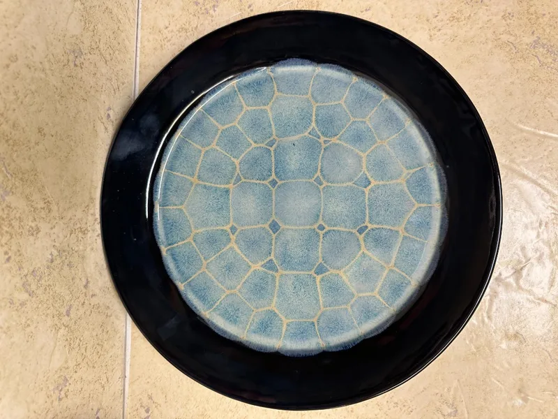 Stoneware Frozen Pond Technique