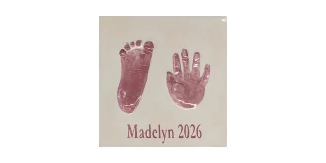 Clay Handprints Keepsake