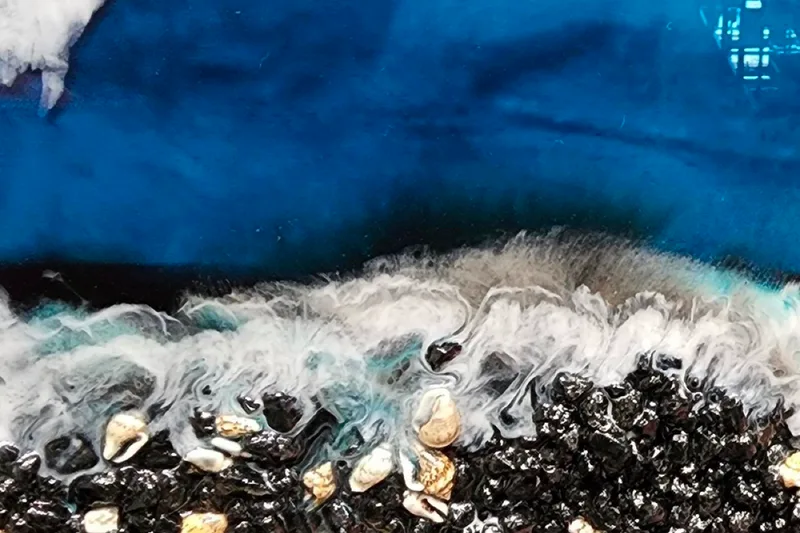 Resin Beach Scene