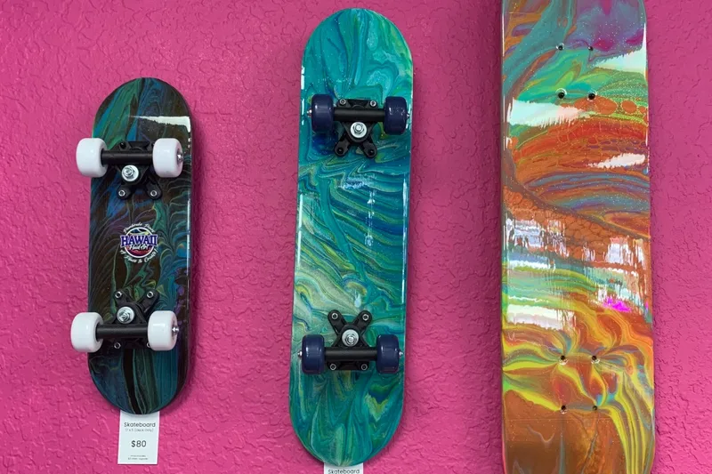 Fluid Art Skateboard